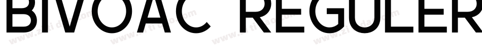 Bivoac Reguler Demo字体转换
